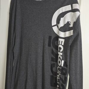 Ecko Unlimited Charcoal Long Sleeve Tee